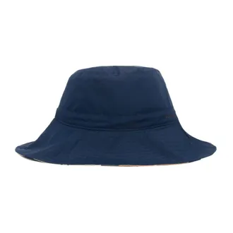 Barbour Accessoires, Dames, Blauw, ONE Size, Polyester, Reversible Cloche