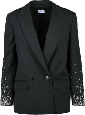 Marella Double-Breasted Marella Jacket with Rhinestone Embellishments