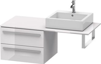 Duravit Duravit X-large Armario Base Para Consola 6724, 2 Cajones, 600mm, Color (frente/cuerpo): Laca Blanca Lila Alto Brillo - Xl672402727