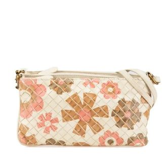 Bottega Veneta Pre-owned Cross Body Bags, female, Multicolor, Size: ONE SIZE Pre-owned Leather Cross Body Bag