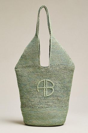 Anine Bing Leah Logo Hobo Bag