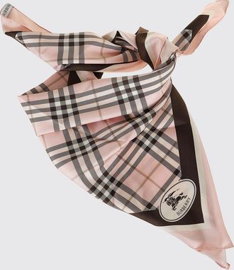 Burberry Foulard quadrato in seta con stampa Vintage Check e logo EKD
