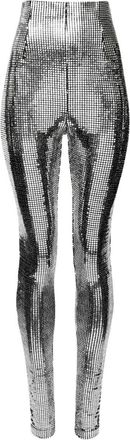 Maison Margiela Metallisierte Leggings