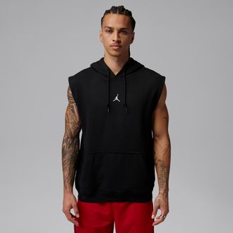 Nike Jordan Mens Jordan Sport Crossover Dri-FIT Sleeveless Pullover Hoodie in Black | IM7762-010