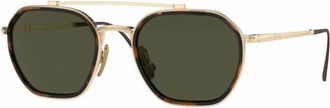 Persol Mens 0Po5010St 801331 51Mm Non Polar Sunglasses In Gold Green