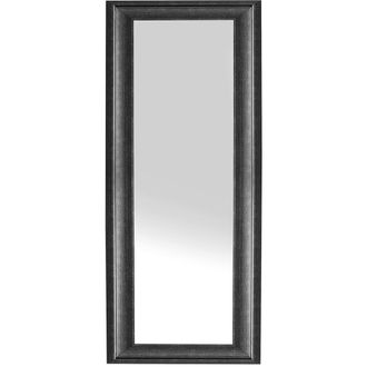 Beliani Beliani - Espejo De Pared Negro 51 X 141 Cm Material Sint&eacute;tico Estilo Minimalista Escandinavo Lunel