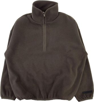 Fear of God Felpa con applicazione logo - Marrone