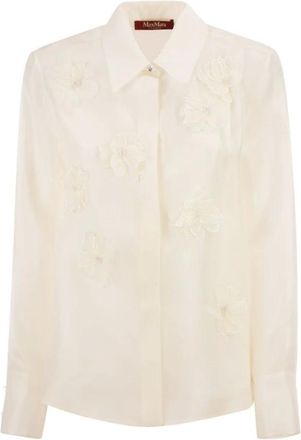 Max Mara Mujer, Blusas y Camisas, Blanco, Talla: M