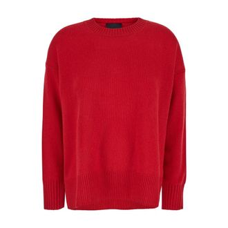 Plaîn Plain, Truien & Vesten, Dames, Rood, M, Round-neck Truien