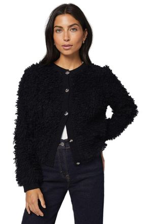 Wallis Loop Detail Cardigan, L, Black