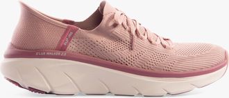Skechers 150105/DKMV DLUX WALKER 2.0-THRILL MOVEM Womens Trainers Dark Mauve - Pink Textile - Size UK 6.5