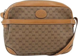 Gucci Pre-owned Vintage Cross Body Bag - Dames - Vintage Schoudertas - Bruin - ONE Size - Vintage