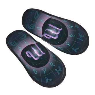 Generic Fleece Slippers Virgo Unisex Slipper Soft Cotton Slipper For Room Winter Spa L