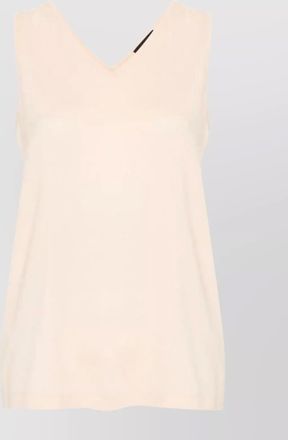 Fabiana Filippi v-neck sleeveless top modern silhouette