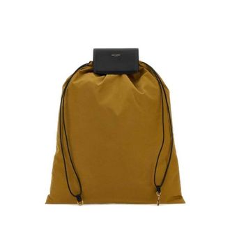 Saint Laurent Biscuit Canvas Shopping Bag Neroltmustardtan Borse A Mano