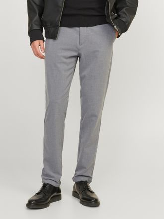 Jack & Jones Chinohose JACK & JONES MARCO - Chinohose mit Stretchanteil und Komfort, Herren, Gr. 29, L&auml;nge 34, grau (grau melange), Web, Obermaterial: 68% Polyeste