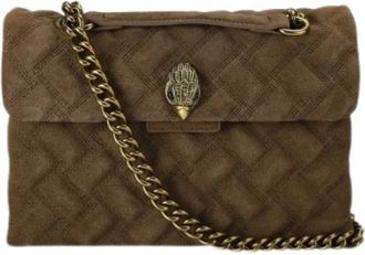 Kurt Geiger Tassen, Dames, Bruin, ONE Size, Leer, Kensington Leren Tas