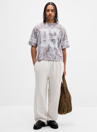 Djab Mens Washed wide-leg sweatpant Relaxed fit Imported from Seoul