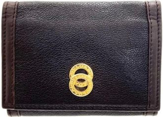Bulgari Pre-owned Wallets, male, Brown, Size: ONE SIZE Pre-owned Vintage Card Case