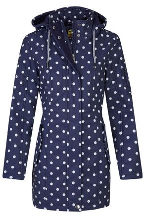 Deproc Softshelljacke DEPROC ACTIVE EVELEYN PEAK, Damen, Gr. 40/42 (M), blau (navy), 100% Polyester, figurbetont, gerader Abschluss mit Druckkn&ouml;pfen,mit Schl