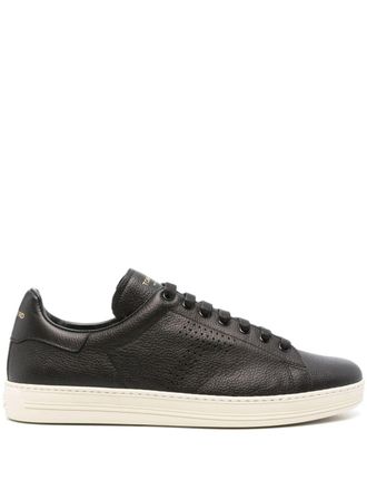 Tom Ford Warwick leather sneakers - Black