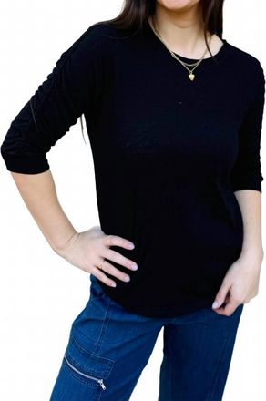 Dylan Womens Julia Knit Top In Black