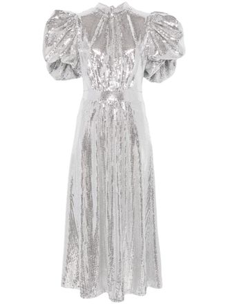 Rotate sequined maxi dress - Silver