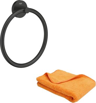 GROHE Start Toallero Negro Mate + Microfibra - Noir Mat - Grohe
