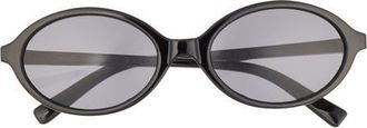 BP. Retro Oval Sunglasses in Black at Nordstrom