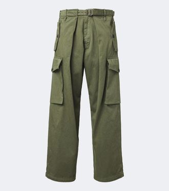 Loewe Cotton satin cargo pants
