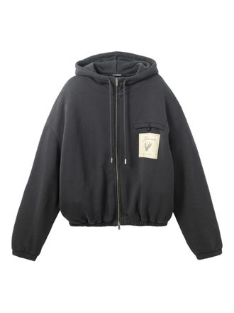Jacquemus Le Torneo zip-up hoodie - Grey
