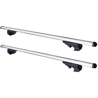 Trade Shop TrAdE Shop Traesio - 2pz Barre Portapacchi Portatutto Universali Da 120cm Auto Per Binari Rialzati Fino A 135cm