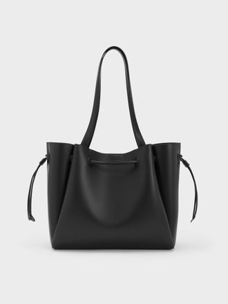 Charles & Keith Hanya Drawstring Tote Bag