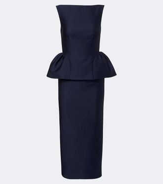 Roland Mouret Peplum taffeta cocktail dress