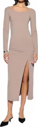 Nation Ltd Alma Column Dress In Mushroom