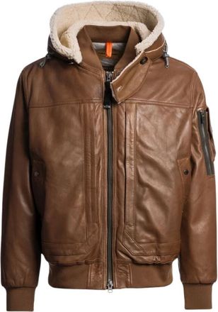 Parajumpers Chaqueta Bomber de Piel Julius Special - Jackets - Hombre - Beige - S