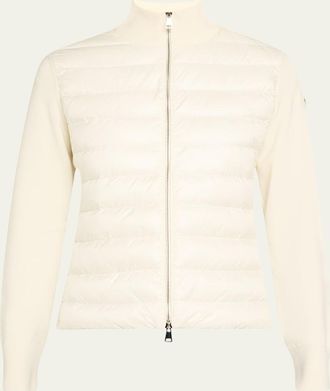 Moncler Padded Wool Cardigan