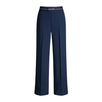Joop Broeken, Dames, Blauw, M, Polyester, Logo-Belt Wide Broeken