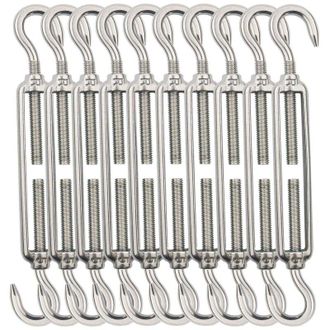 OEM Cable Tensor, Tensor De Cable M5, Ganchos Y Clips Tensores De Cable, Tensores De Cable De Acero Inoxidable 304 - 10 Unidades - Crezuo