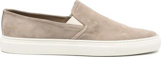 Common Projects Minimal Suede Slip-on Sneakers
