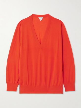 Bottega Veneta Pullover In Cashmere - Rosso