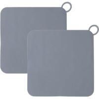 OEM 2 Tapones De Desag&uuml;e Cuadrados De Silicona, A Prueba De Olores, Para Fregadero De Cocina, Atrapacabellos Para La Cocina - Crezuo