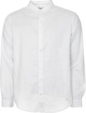Nowadays Oxford Melange Shirt - Heren - Casual Overhemden - Wit - 2XL - Katoen - Overhemden