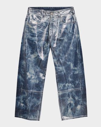 Diesel Men & apos;s 1997 D-enim-m 007cu Relaxed Wide-Leg Jeans
