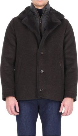 Moorer Jassen, Heren, Bruin, S, Wol, Teodor-Le Jacket