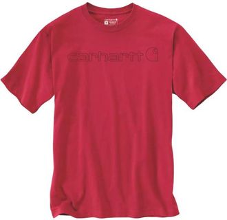 Carhartt Work in Progress Dearborn Relaxed Logo T-Shirt T-Shirt f&uuml;r Herren | rot
