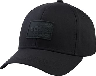 HUGO BOSS Baseball Cap BOSS Zed-SL, Herren, schwarz 001, Twill, Baumwolle, unifarben, Caps Baseball Cap, aus Baumwoll-Twill