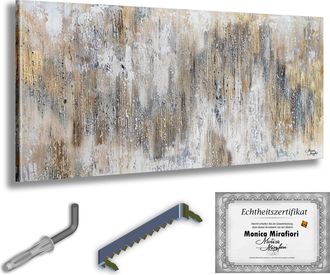 OEM Monica Mirafiori I 100% Artesanal I Gem&auml;lde Arte Simple I 140x70cm Gem&auml;lde Handgemalt Acr&iacute;lico Gel Sehr Gro&szlig;es Acrylbild I Moderne Kunst I Kunstbilder