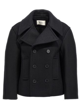 【関税&送料込】Saint Laurent Oversize Pea Coat In Wool SAINT LAURENT - Oversize pea coat in wool | Leam Roma