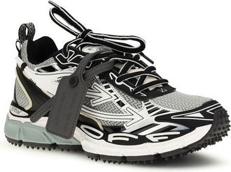 Off-white Womens Gray Polyester Athletic Sneakers